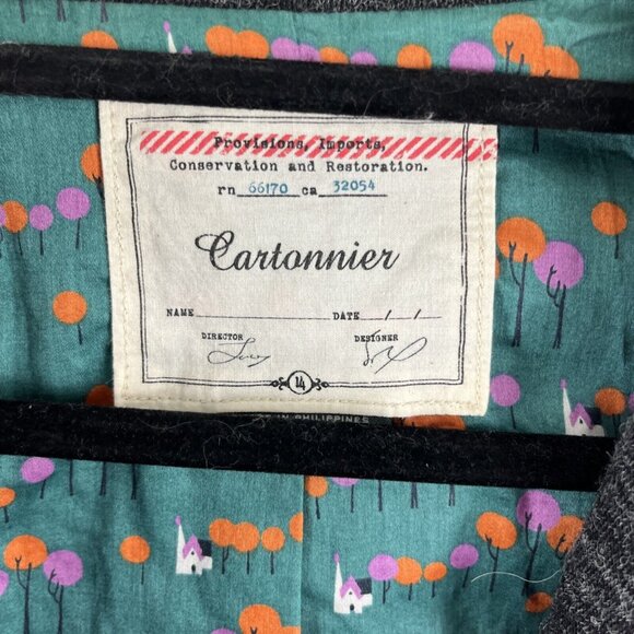 Anthropologie Cartonnier Grey Jersey Knit Blazer Womens Size 14 - Picture 2 of 9